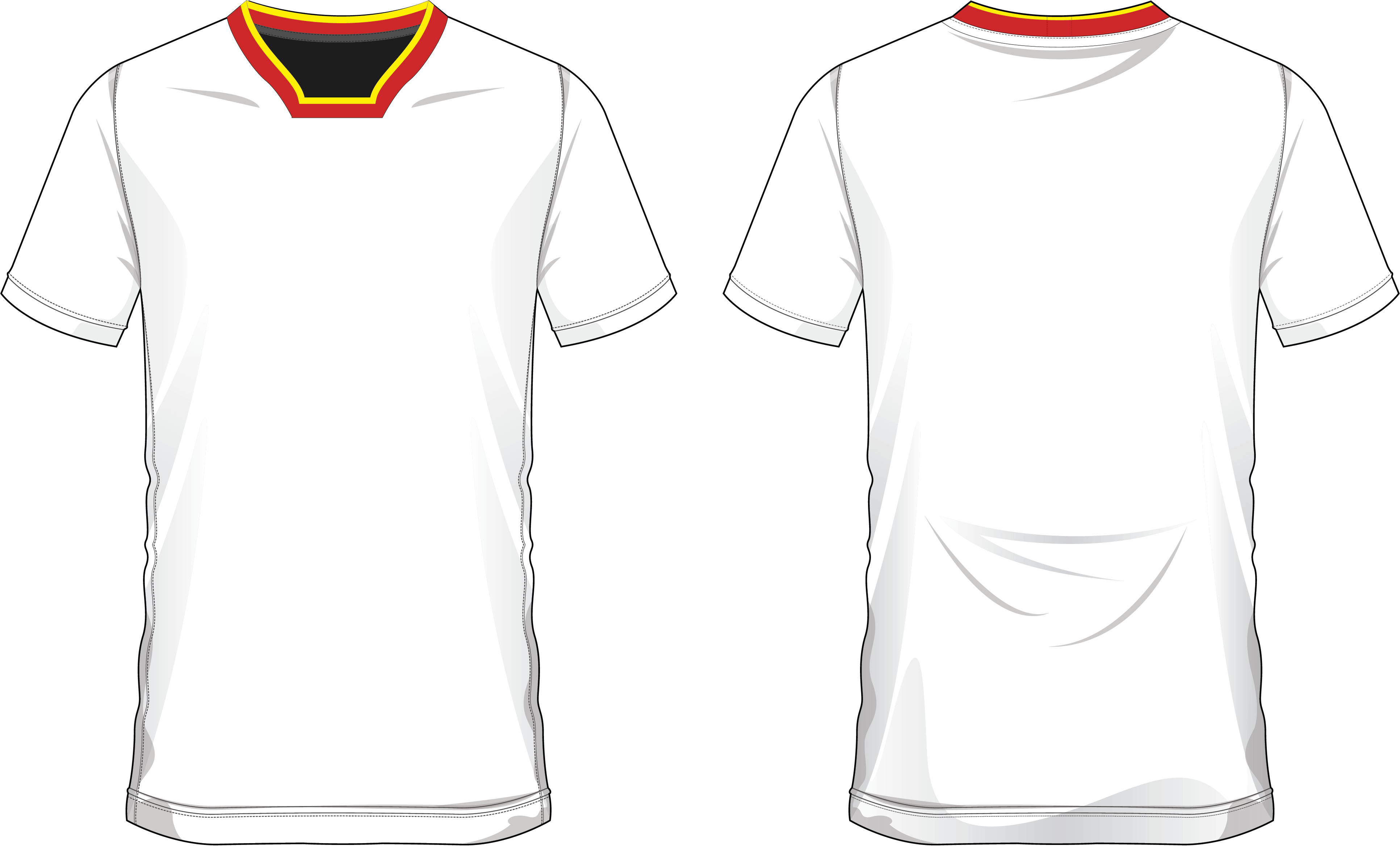 TSHIRT HALF V MEGZ Apparel