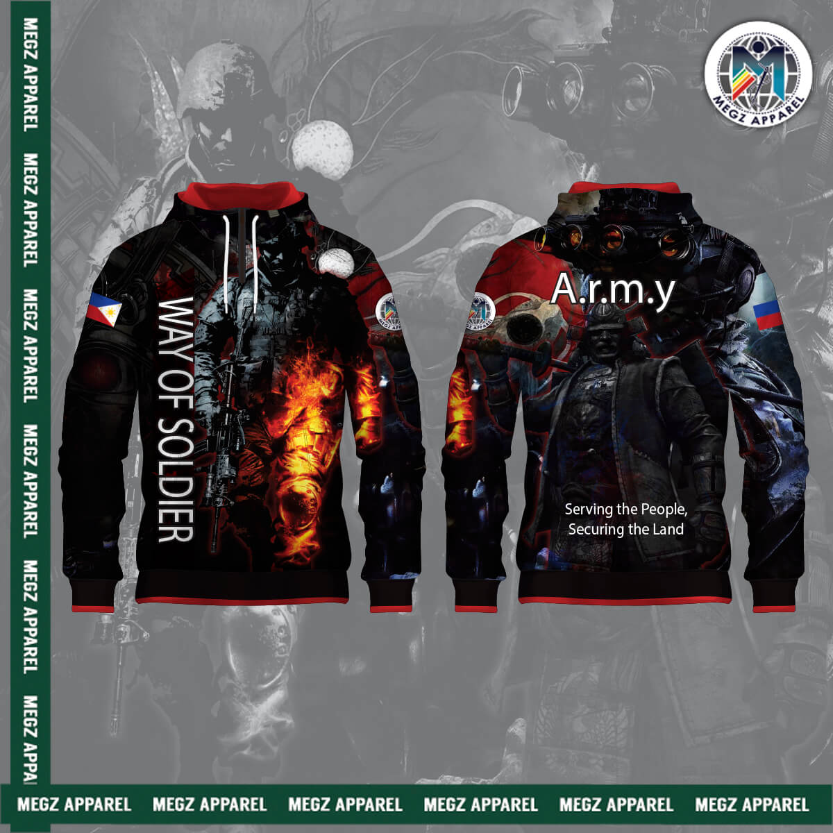 Army Tactical Hoodie Megz Apparel