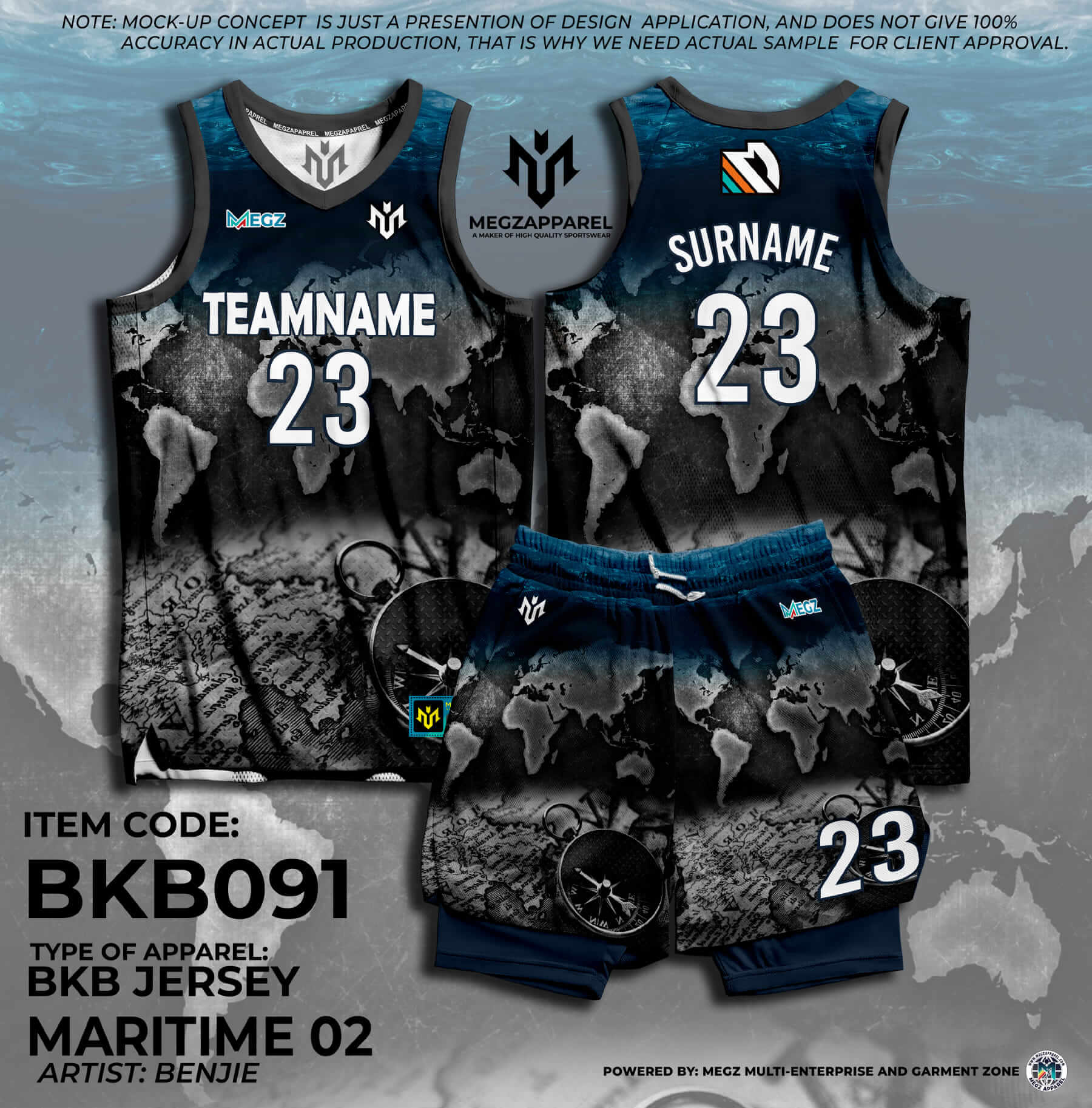 Back Nba Uniform Design 2020 BKB091 Customize Basketball - Main Image