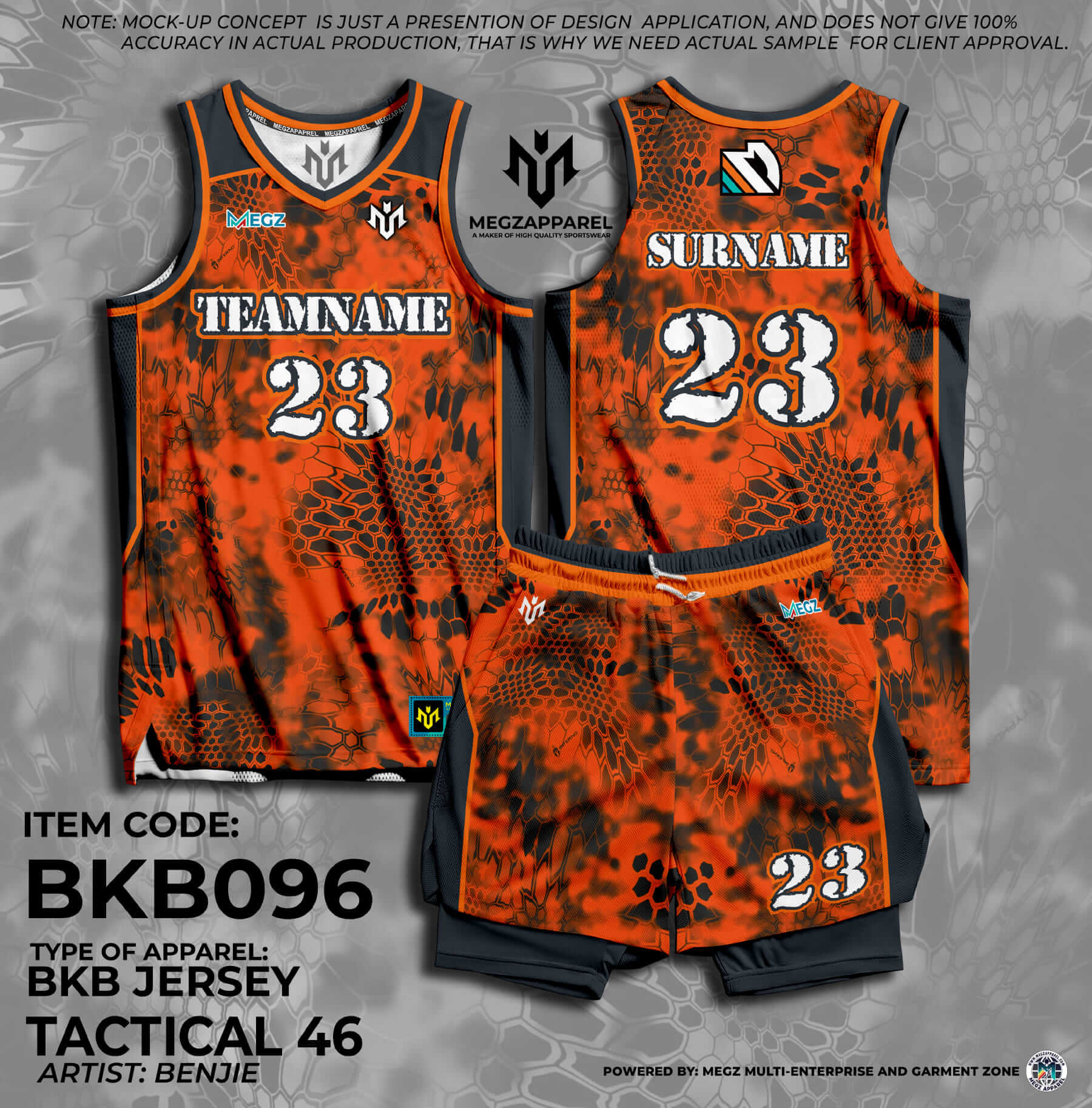 Sublimation Jersey Design Orange Basketball Jersey Dress